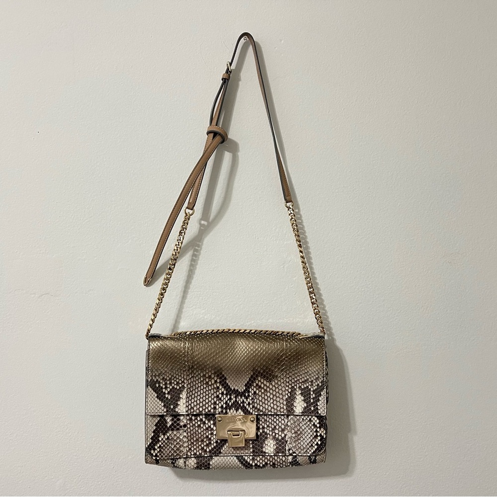 Jimmy Choo Python Crossbody Handbag - Picture 2 of 12